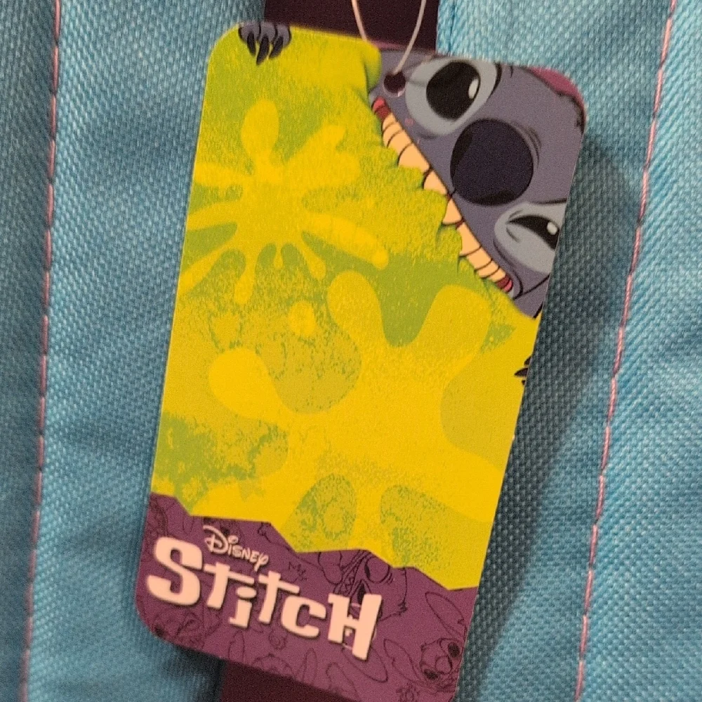 Disney Stitch Blue and Purple Full Size Backpack NWT